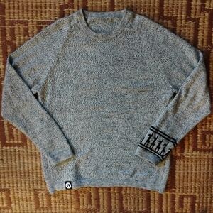 PAKA Grey Alpaca Costa Crewneck Sweater, Size Medium